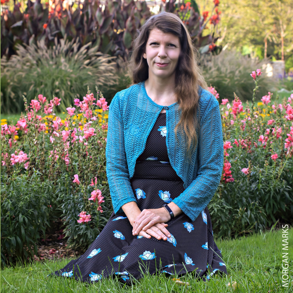 photo of Jennie Stokum in a garden